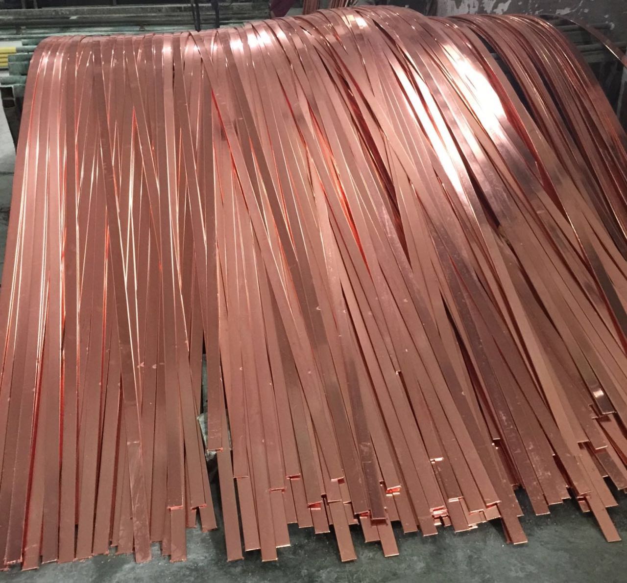 T2紫銅帶,機(jī)房防雷接地扁條銅排30*3、40*4mm