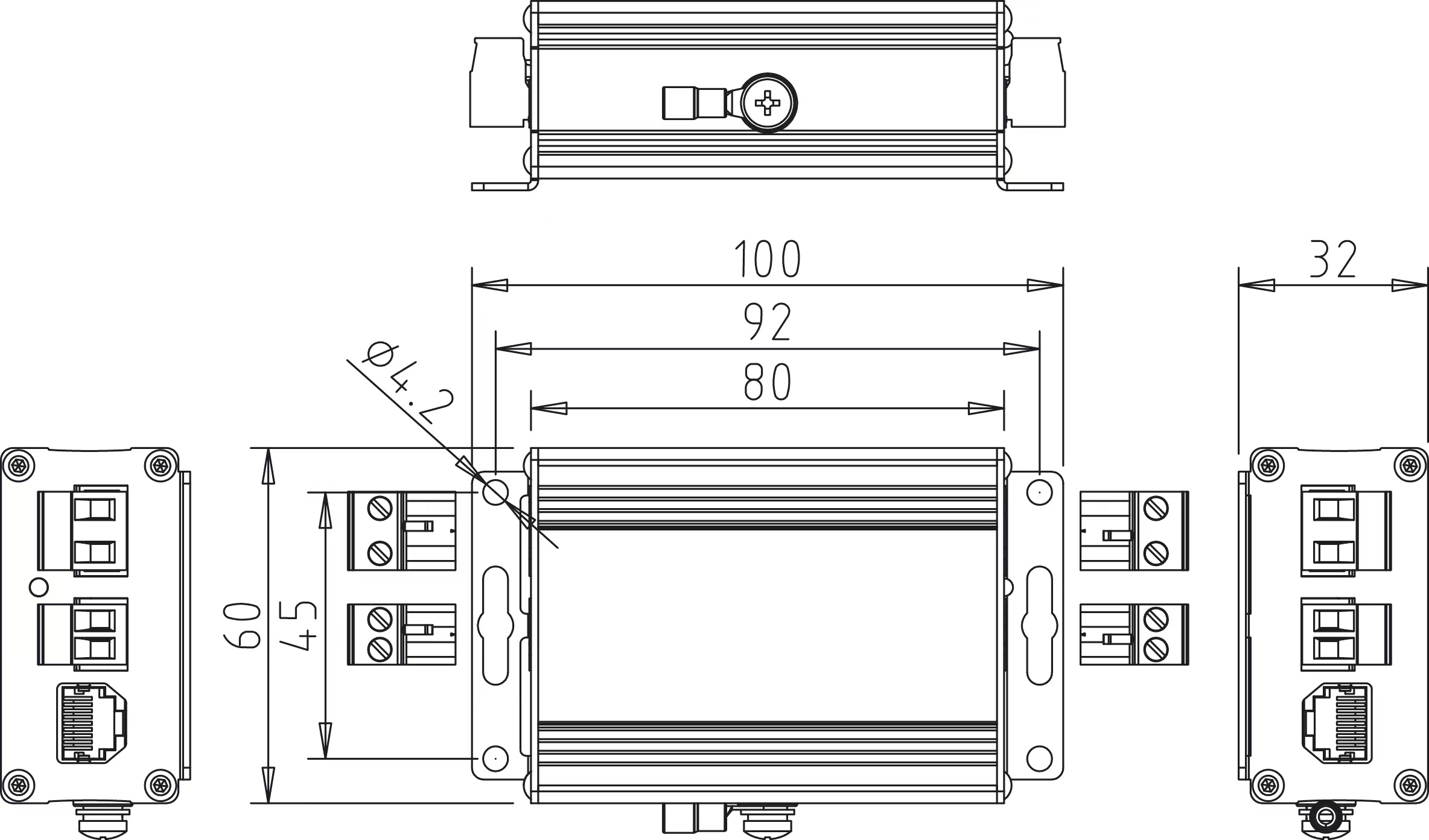 視頻監控網絡三合一防雷器