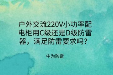 戶外交流220V小功率配電柜用C級還是D級防雷器，滿足防雷要求嗎？