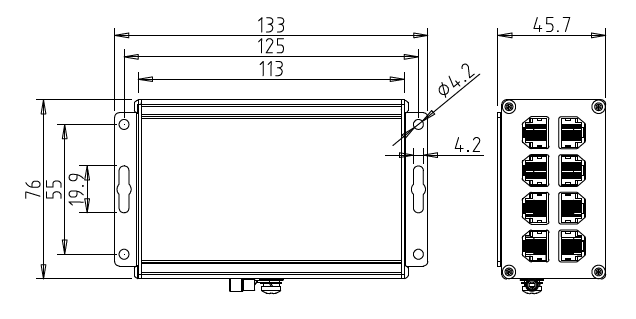 4路8路網(wǎng)絡(luò)信號(hào)防雷器-四口八口網(wǎng)線浪涌保護(hù)器可機(jī)架式